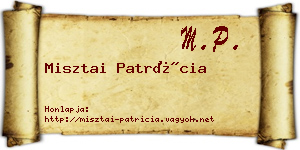 Misztai Patrícia névjegykártya